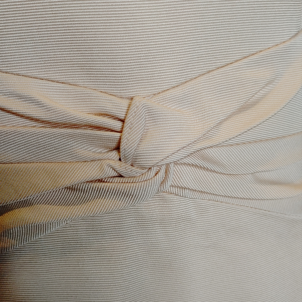 4.COLLECTIVE GROSGRAIN TWISTED KNOT DRESS, BLUSH 8 - Picture 10 of 14